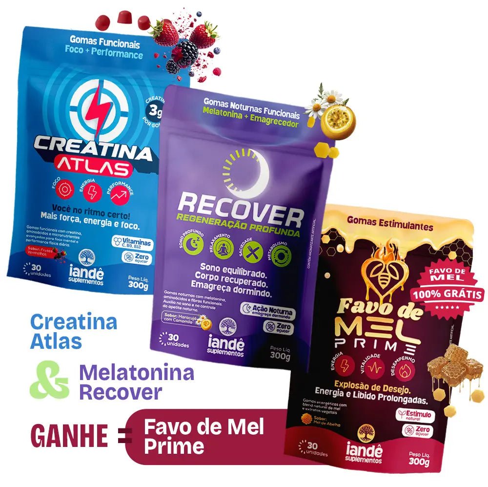 Creatina + Recover → Ganha Favo - Iandê Suplementos