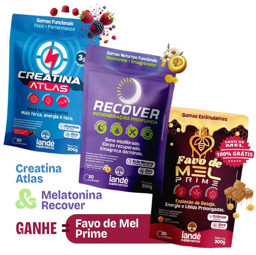 Creatina + Recover → Ganha Favo - Iandê Suplementos